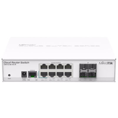Commutatore di percorso di gigabit del router di MikroTik CRS112-8G-4S-IN 1.6Gbps 4SFP