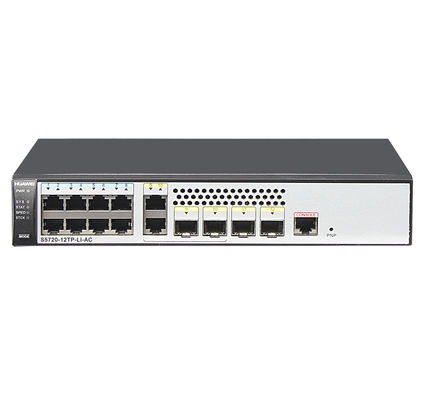 Commutatore ottico 4K VLAN di Ethernet dei GBP di S5720-12TP-LI-AC 336