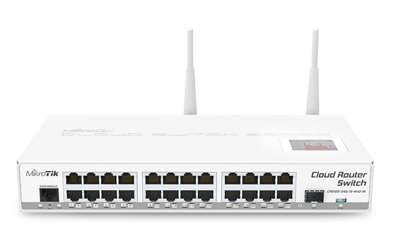 19W ROS Wireless Routing Switch Mikrotik CRS125-24G-1S-2HnD-IN